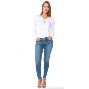 Frame Denim Blue Skinny Jeans